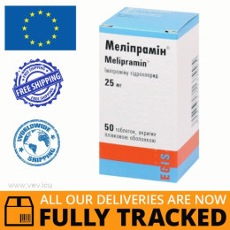 MELIPRAMIN 25MG 50 PILLS — MADE IN HUNGARY — FREE SHIPPING