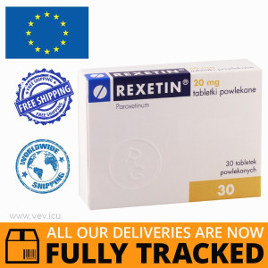 REXETIN 20MG 30 PILLS — MADE IN HUNGARY — FREE SHIPPING