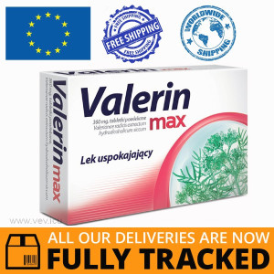 VALERIN MAX 360MG 10 TABS - MADE IN POLAND - FREE SHIPPING 