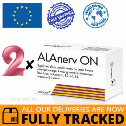 2 x ALANERV ON 30 CAPS - MADE IN ITALY - FREE SHIPPING