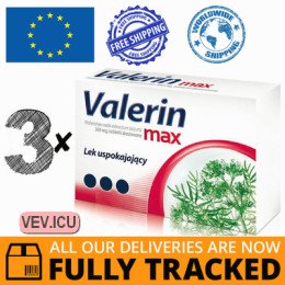 Valerin Max 360mg 3p x 10 tablets — Made in Poland — Free Delivery