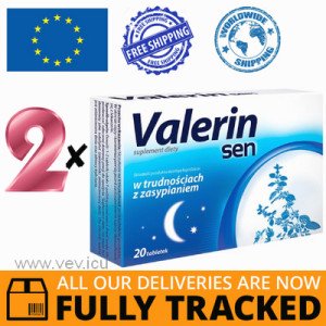 2 x VALERIN SEN 20 TABLETS - MADE IN POLAND - FREE SHIPPING 