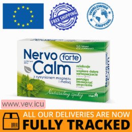 NervoCalm Forte, 20 tablets — Made in Poland — Free Delivery