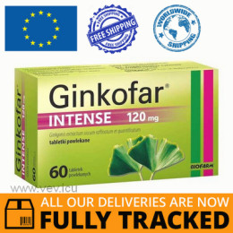 GINKOFAR INTENSE 60 TABLETS - MADE IN POLAND - FREE SHIPPING