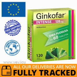 GINKOFAR INTENSE 120 TABLETS - MADE IN POLAND - FREE SHIPPING
