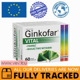 Ginkofar Vital 60 tablets — Made in Poland — Free Delivery
