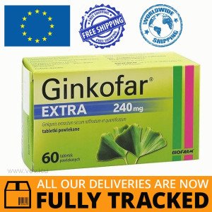 GINKOFAR EXTRA 240MG 60 TABLETS - MADE IN POLAND - FREE SHIPPING