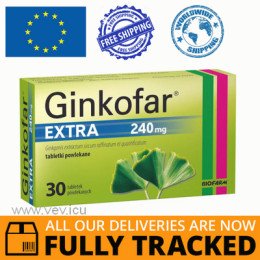 GINKOFAR EXTRA 240MG 30 TABLETS - MADE IN POLAND - FREE SHIPPING