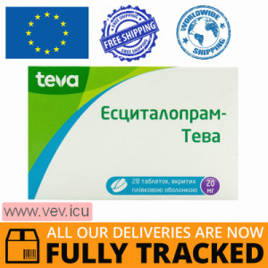Escitalopram-Teva 20mg 28 tablets — Made in Poland — Free Delivery