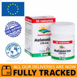 MELATONINA 5MG 30 TABS — MADE IN POLAND — FREE SHIPPING
