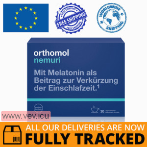 Orthomol Nemuri Night, vitamin complex for sleep disorders and increased nervous excitability granules for a course of 30 days — Made in Germany — Free Delivery 