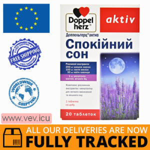 Doppelherz Aktiv Restful sleep 20 tablets — Made in Germany — Free Delivery