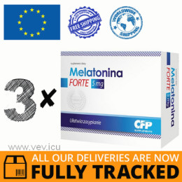 3 x MELATONIN FORTE 5 MG 30 CAPS - MADE IN POLAND - FREE SHIPPING 