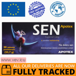 Sen Apotex, 30 film-coated tablets  — Made in Poland — Free Delivery