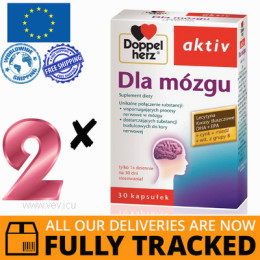 2 x DOPPELHERZ AKTIV FOR THE BRAIN 30 CAPS — MADE IN GERMANY — FREE SHIPPING 2 x DOPPELHERZ AKTIV FOR THE BRAIN 30 CAPS — MADE IN GERMANY — FREE SHIPPING