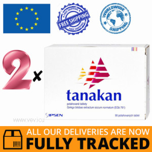 2 x TANAKAN 40MG 90 TABS - MADE IN FRANCE - FREE SHIPPING