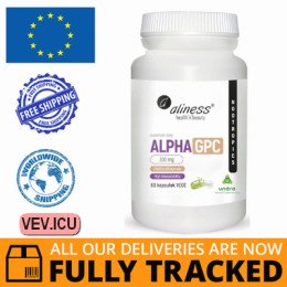 Aliness Alpha GPC 300 mg 60 vege capsules — Made in Poland — Free Delivery