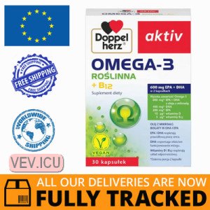  Doppelherz Aktiv Omega-3 Roślinna 30 Caps | Plant-Based DHA & EPA