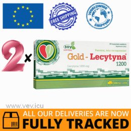 2 x GOLD LECITHIN 1200 60 CAPS - MADE IN POLAND - FREE SHIPPING 