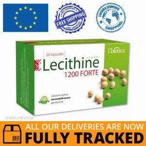 LECITHINE 1200 FORTE, 50 CAPS — MADE IN POLAND — FREE SHIPPING