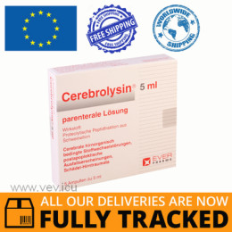 CEREBROLYSIN 5ML 5 VILAS - MADE IN AUSTRIA - FREE SHIPPING