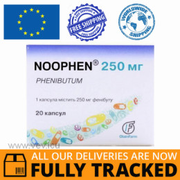 NOOPHEN 250MG 20 CAPS - MADE IN LATVIA - FREE SHIPPING