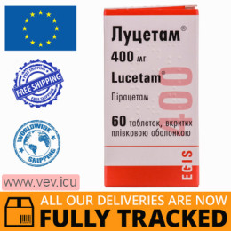 Lucetam 400mg 60 tablets — Made in Hungary — Free Delivery	