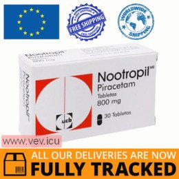 Nootropil 800mg 30 pills — Made in Belgium — Free Delivery