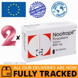 2 x NOOTROPIL 800MG 30 PILLS - MADE IN BELGIUM - FREE SHIPPING