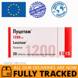 Lucetam 1200mg 20 tablets — Made in Hungary — Free Delivery
