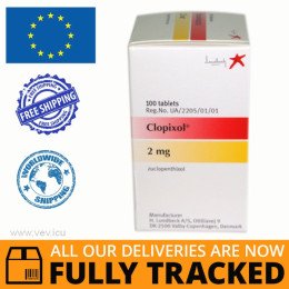 CLOPIXOL 2MG 100 PILLS — MADE IN DENMARK — FREE SHIPPING