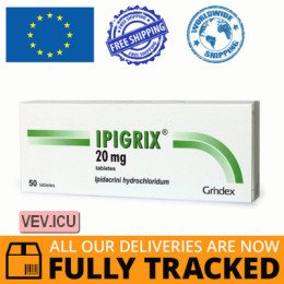 Ipigrix 20mg 50 tablets — Made in Latvia — Free Delivery