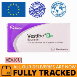 Vestibo 8mg 30 tablets — Made in Bulgaria — Free Delivery