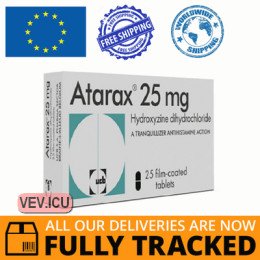 Atarax 25mg 20 tablets — Made in Belgium — Free Delivery