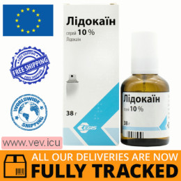Lidocain spray 10% 38g — Made in Hungary — Free Delivery