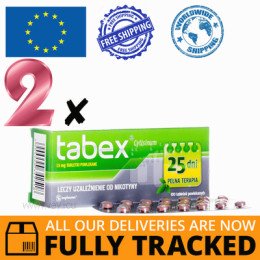 2 x TABEX 1,5 MG 100 TABS — MADE IN BULGARIA- FREE SHIPPING