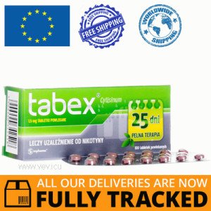 TABEX 1,5 MG 100 TABS - MADE IN BULGARIA - FREE SHIPPING