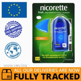 NICORETTE FRUIT 4MG 20 LOZENGES — MADE IN USA — FREE SHIPPING