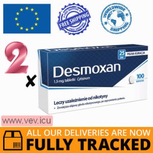2 x DESMOXAN 1.5MG 100 TABS - MADE IN POLAND - FREE SHIPPING