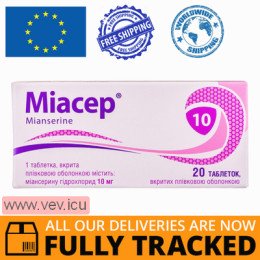 Miaser 10mg 20 tablets — Made in Switzerland — Free Delivery