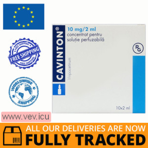Cavinton concentrate for solution for infusion 5 mg/ml, 2ml x 10 ampoules — Made in Hungary — Free Delivery