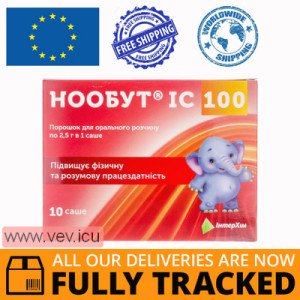 Noobut IC 100, powder for oral solution 100 mg/dose, 2.5g x 10 sachets — Made in Ukraine — Free Delivery