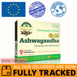 Olimp Gold Ashwagandha, 30 capsules — Made in Poland — Free Delivery