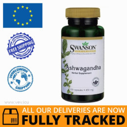 SWANSON ASHWAGANDHA 450MG 100 CAPS - MADE IN USA - FREE SHIPPING