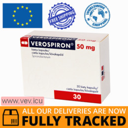 Verospiron 50mg 30 tablets — Made in Hungary — Free Delivery