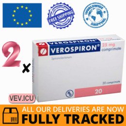 Verospiron 25mg 2p x 20 tablets — Made in Hungary — Free Delivery