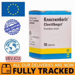 Clostilbegyt 50mg 10 tablets — Made in Hungary — Free Delivery