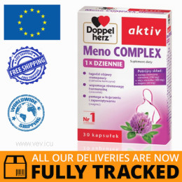 DOPPELHERZ AKTIV MENO COMPLEX  30 CAPS - MADE IN GERMANY - FREE SHIPPING