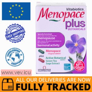 Menopace Plus 56 tablets — Made in UK — Free Delivery