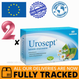 2 x UROSEPT 60 TABS — MADE IN POLAND — FREE SHIPPING